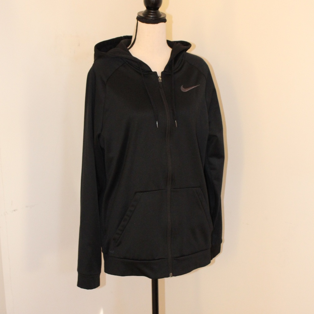 Nike, Dry-fit zip up hooded sweatshirt